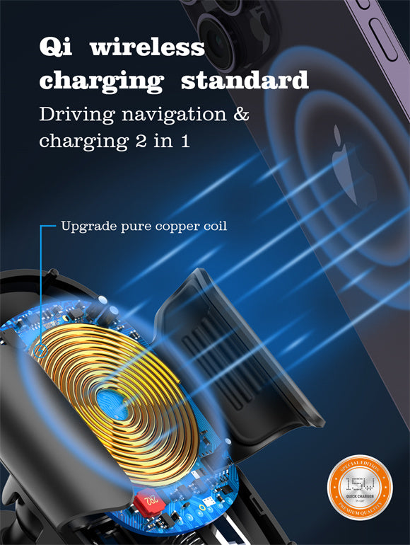 LDNIO Wireless Charging Car Phone Holder LDNIO Wireless Charging Car Phone Holder